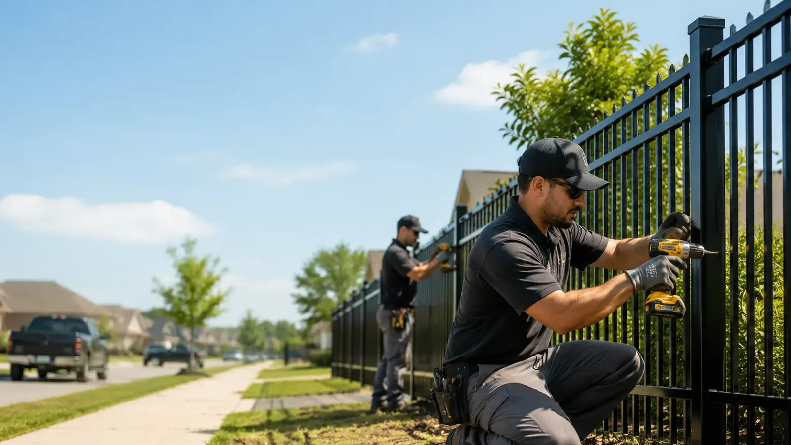 Metal Fence Installation in Hobart, OK